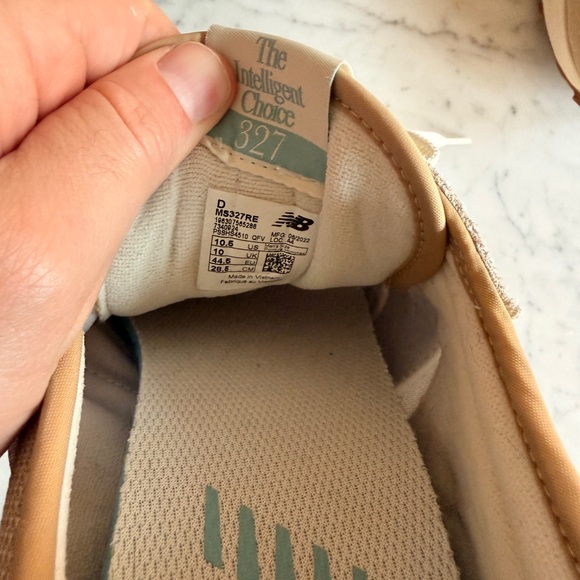 New Balance Cream and Tan Sneakers - Picture 5 of 5